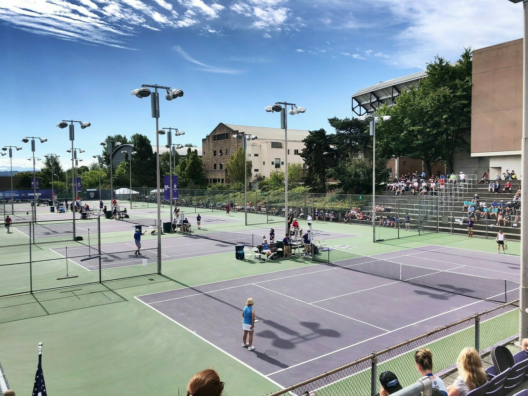 Took in some tennis on the last day of competition